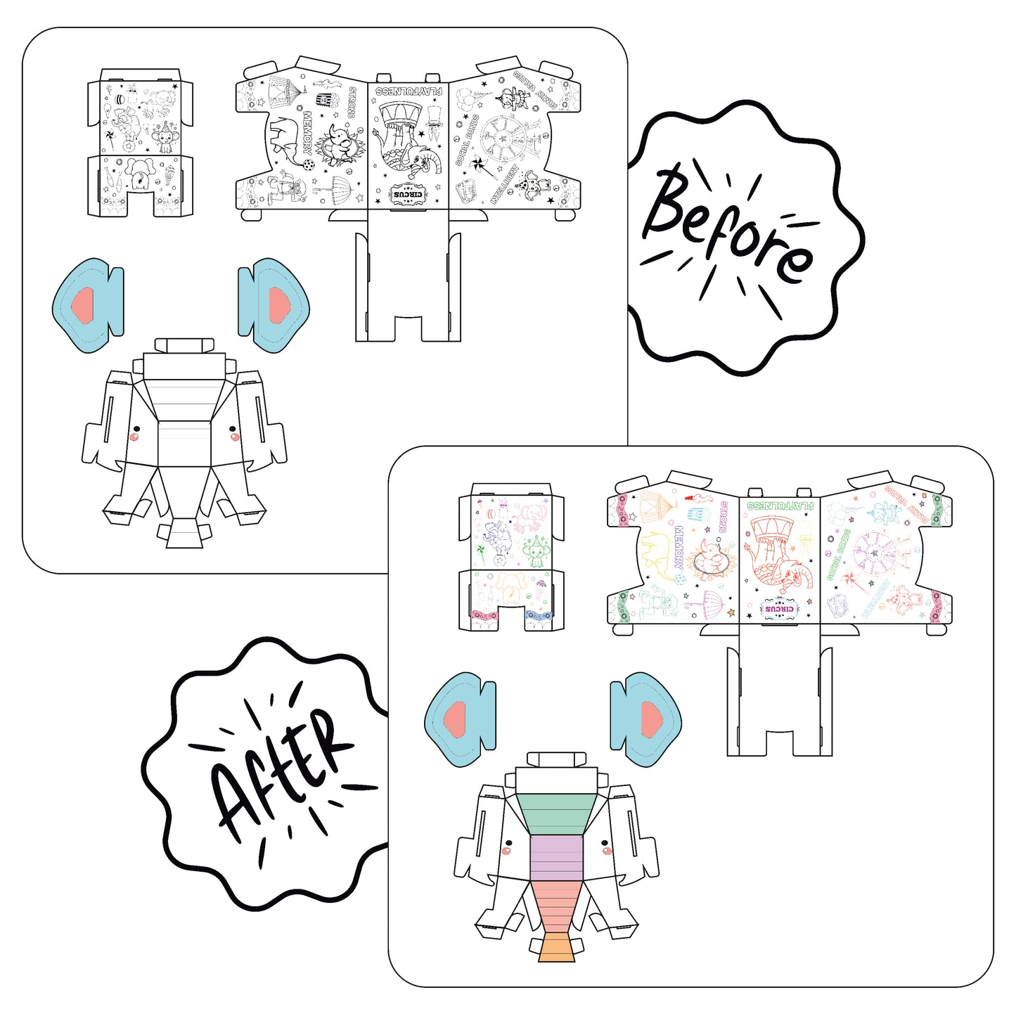 Doodle Pop Elephant