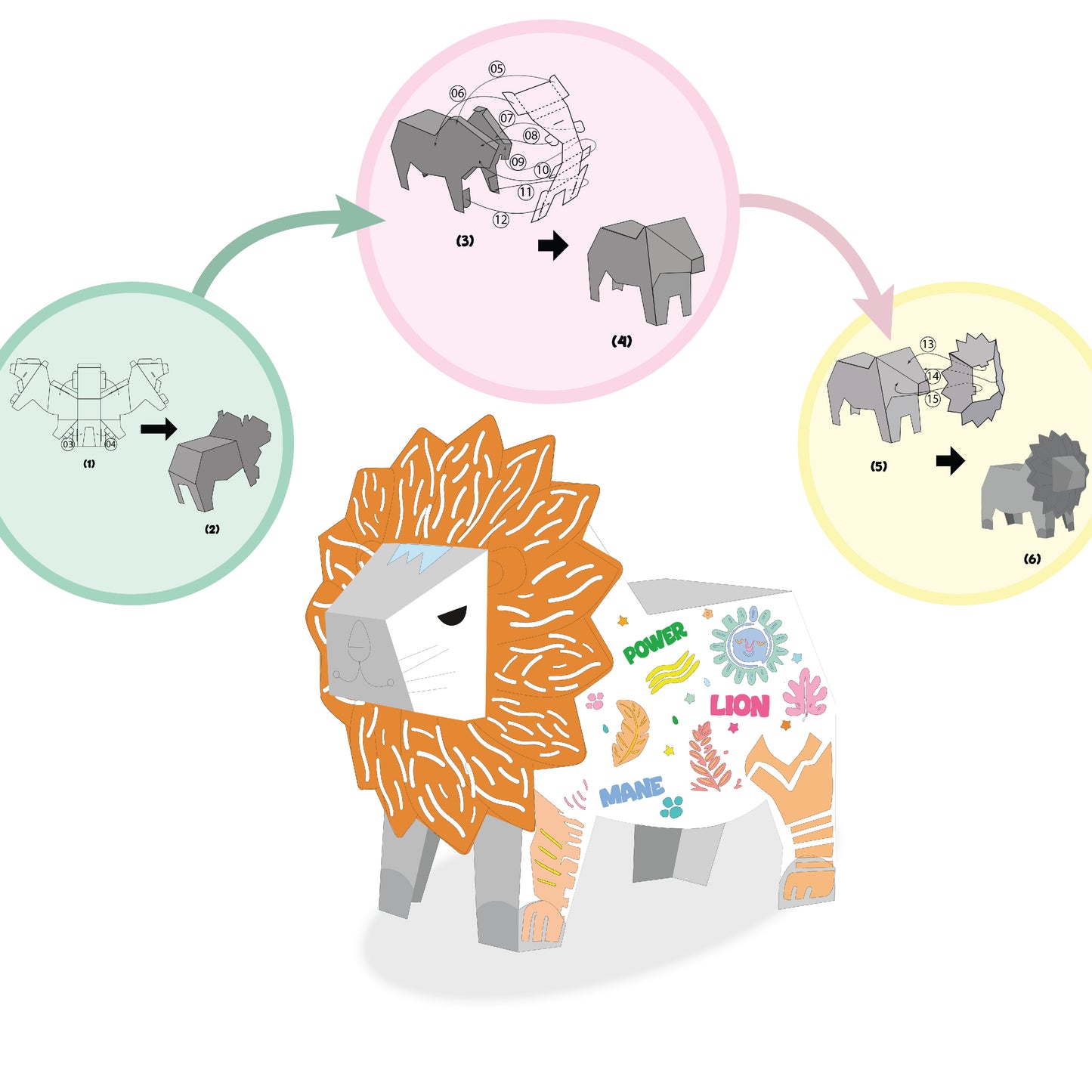 Doodle Pop Lion